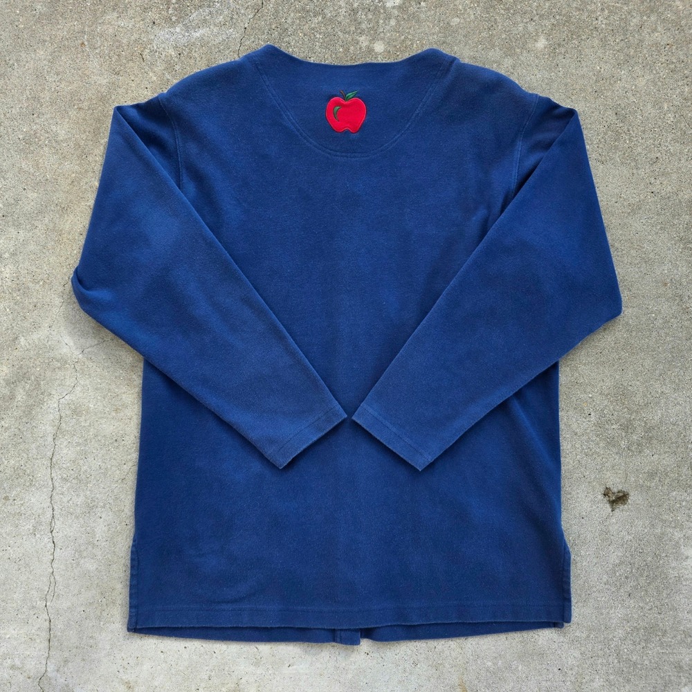 Vintage 90s Teacher Sweater Size M Alphabet Pencils Oversized Wearable Art - Picture 5 of 13
